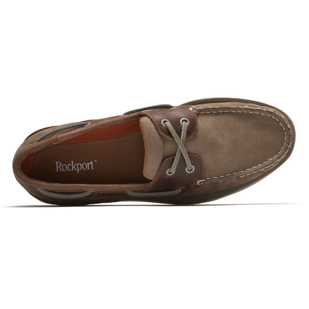 Sapatos De Vela Rockport Homem Cinzentas - Perth - 08915WLUE